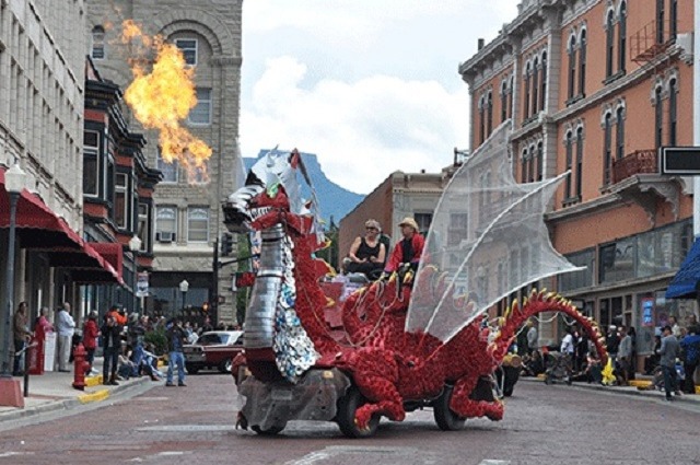 The annual Artocade or art car festival in Trinidad, one of 18 creative districts spurring economic growth in the state. (Image provided by Artocade)