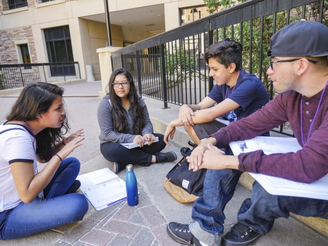 Aquetza, which received outreach funding, is a summer enrichment program for Colorado Chican@/Latin@ students. Photo by Glenn Asakawa