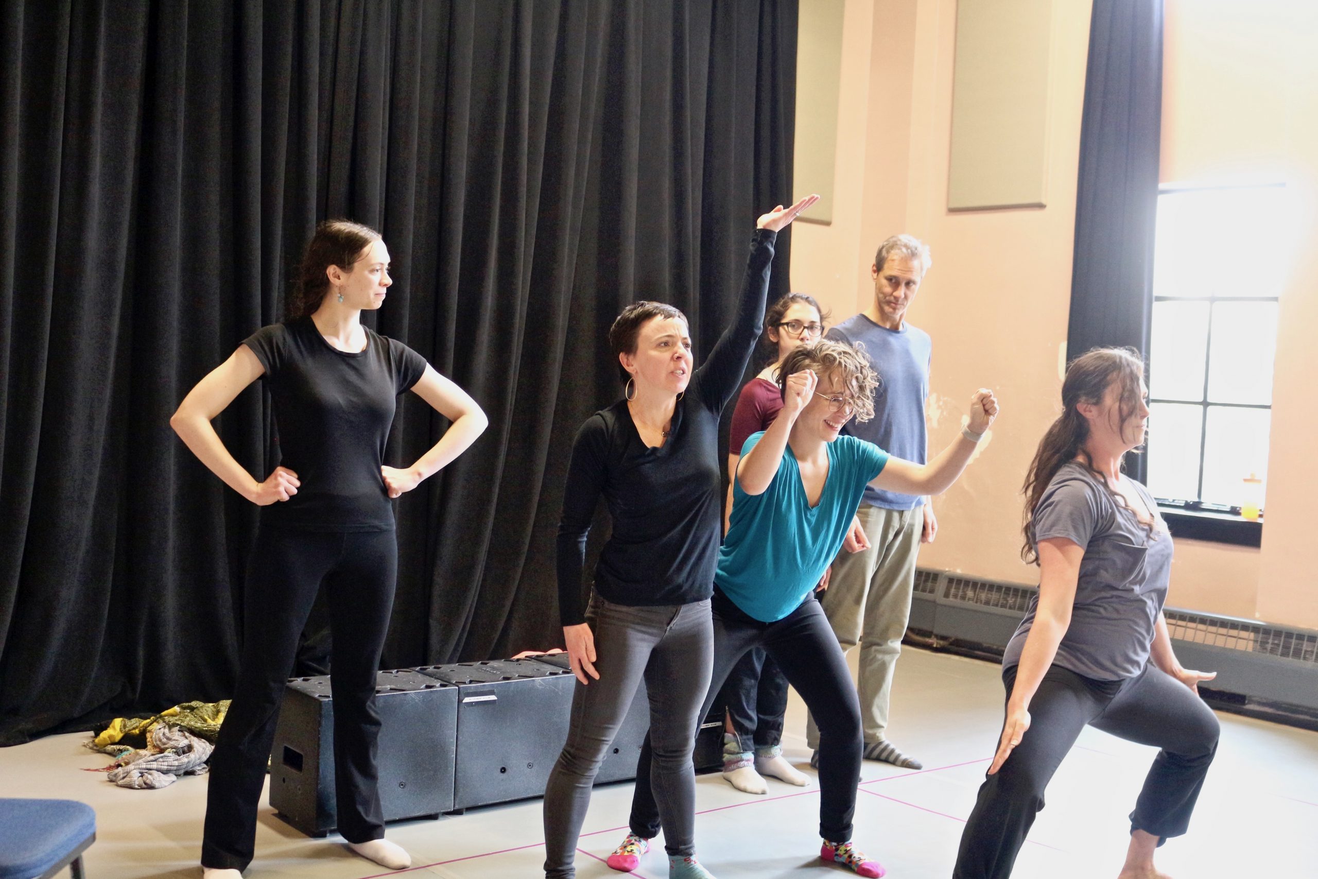 CU Boulder Playback Ensemble rehearses for workshops in Paonia that will be held from January 8 to 11. (Photo by Sue Postema Scheeres, CU Boulder)