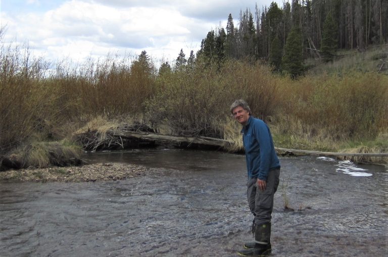 Professor Joe Ryan conducting water quality research